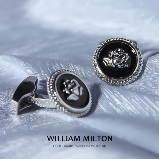 Boîte à manchette Men de luxe Lumière de luxe Lumière de luxe Men Milton Silver Rose