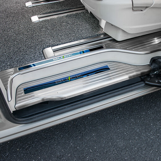 Dai'an Buick GL8 Welcome Pedale New GL8ES Luzun 653T Schwellenholz Strip Onshore Business Class 652T Pedal Dekoration Avia Modifikation 25S Nutzfahrzeug/28T Nutzfahrzeug/652 Onshore [Titanium Silber] [Originalauto hat keine Begrüßungslichter]