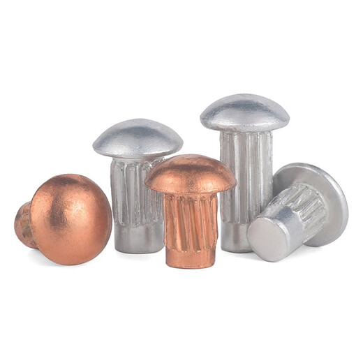 Jinggong aluminum sign rivets copper nameplate rivets trademark rivets solid knurled rivets twill aluminum rivets GB827 aluminum 2*4 200 pieces