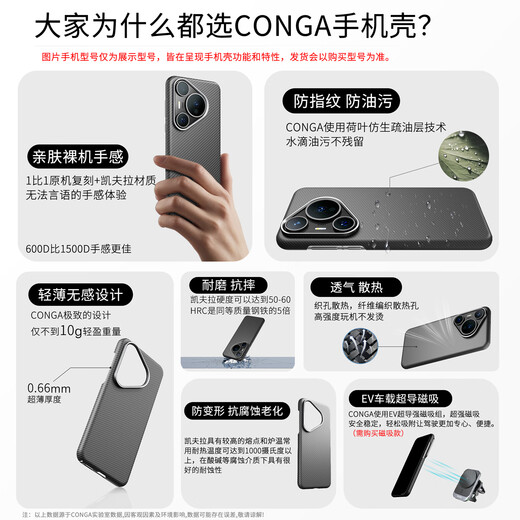 Conga adapté à Oppo Findn3 Case de téléphone mobile Kevla Aramid Fibre Protection Case de pliage Écran Flip Business Couvercle complet Couverture ultra-mince MATTE ANTI-Fall OppoFindn3 Fibre carbone [Protection centrale de l'arbre] Cratère métalle absorbant la coque Magnétique 600D FIND N3 Classic N3 Classic
