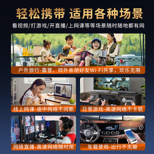 羽浪真5G随身wifi无限流量2025新款5g移动随身wifi千兆双频高速流量便携家庭宽带户外办公直播 高级灰【基础版】5G随身wifi