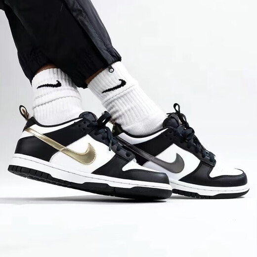 Nike (Nike) Женские туфли AJ Spring Air Jordan 1 AJ1 JO1 Low Top Basketball Shoes Casual Shoes dh9764-001 Черно-белая маленькая панда 38,5