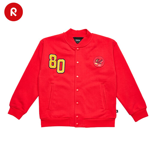Reima men's and girls' jackets, big children's 2024 spring new year style, windproof and warm casual cardigan jacket, red 3880 140 cm