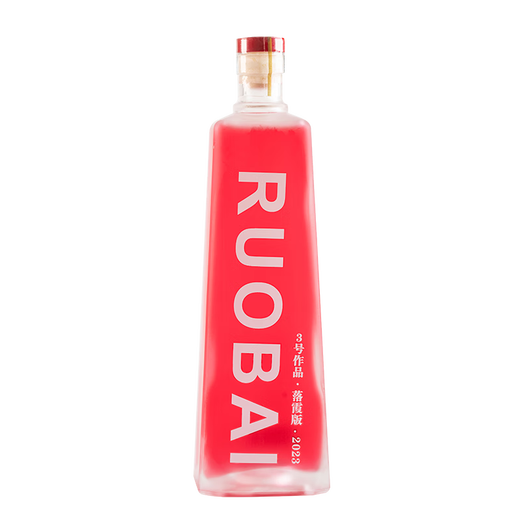Brother Ruobai Vodka Liqueur de fraise Vodka 700 ml * 1 bouteille de vin de fruit légèrement intoxiqué le vin sucré est délicieux 700 ml * 1 bouteille