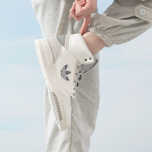 阿迪达斯 （adidas）三叶草女鞋25春上新款板鞋DROP STEP XL W高帮减震板鞋时尚休闲鞋 IF2694 38