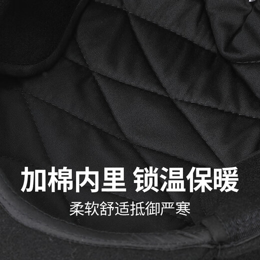 Hengyuanxiang elderly hat men's peaked cap winter thickened warm ear protection grandpa forward hat new year birthday gift