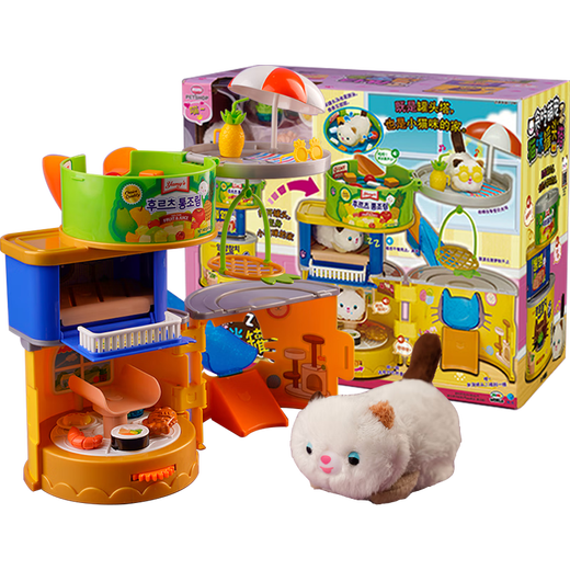 Mimiworld authentic cat canned tower can make a sound cute pet play house children's toys 3-6 years old little girl birthday gift mimiworld cat canned tower