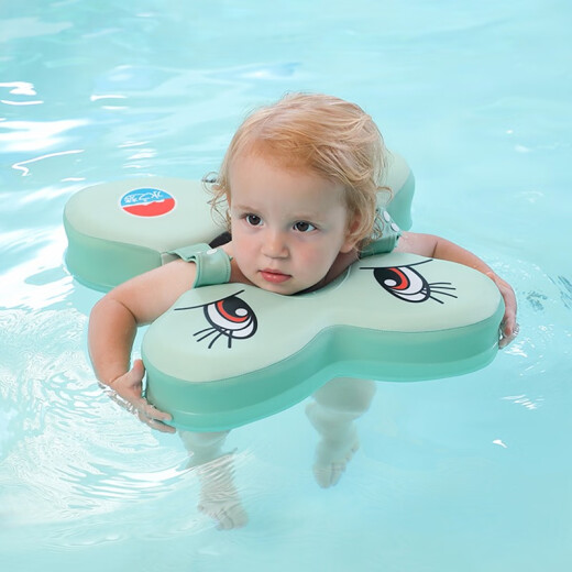 Water Dream Inflatable Swimming Underarm Ring is suitable for children aged 3 months to 3 years old, safe and stable, anti-rollover and anti-choking UU ring cartoon version (mint green)