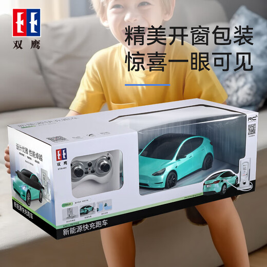 双鹰特斯拉赛博皮卡新能源遥控汽车越野卡车仿真车模儿童男孩玩具礼物 特斯拉Model-Y