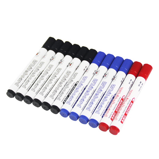 Bibiniu whiteboard pens, office meeting erasable markers, easy-to-erasure 12-pack three-color water-based pens BBN-B04-J