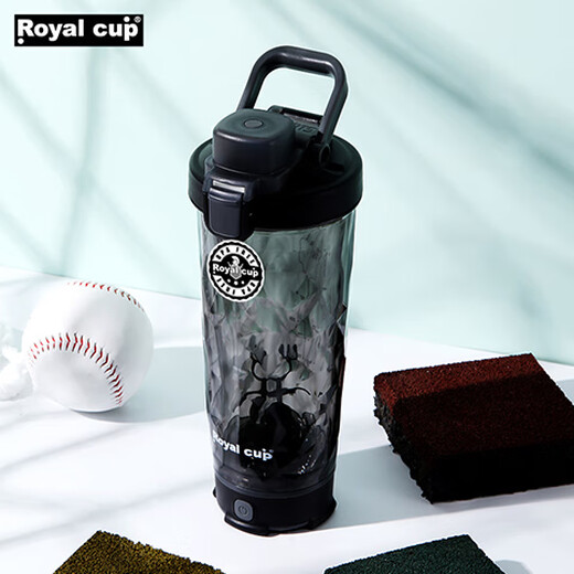 Royal Cup Electric Shaker Cup Fitness Protein Powder Automatic Portable Stirring Colorful Cup Universal for Travel and Office Night Sky Black Electric Shaker Cup Scale 600ml