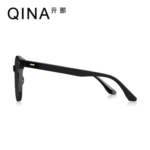 亓那（QINA）眼镜赵露思同款经典黑超墨镜男女开车防晒太阳镜潮 【露思同款】QN5009C10