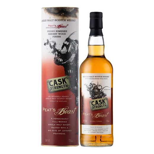 Torfs Beast Licensed Torf's Beast Whiskey Single Malt Scotch Whisky ausländischer Wein lizenzierter Torf Monster Shirley Barrel 54,1 Grad 700 ml 1 Flasche