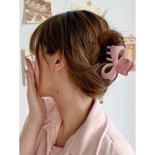 Yubo Workshop Haarnadel Rücken des Kopftemperament Bug Kratzer, kleiner Haarnadel, Internet Celebrity 2021 Neuer Haarnadel -Kopfschmuck schwarzer Schmetterling