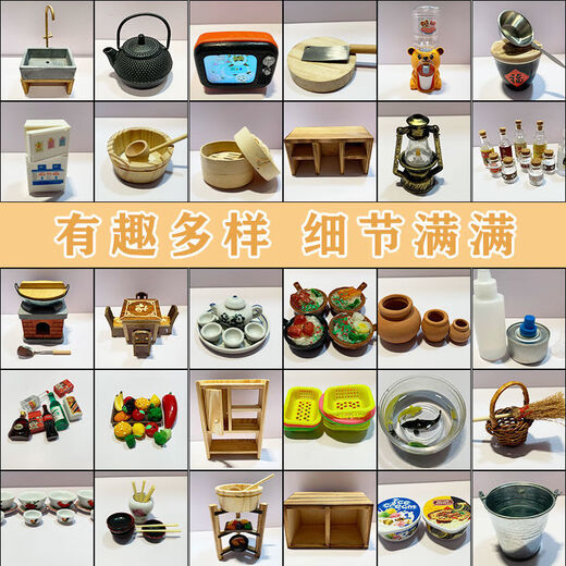 Jihuang mini cocina juego completo de regalos de cumpleaños de cocina y cocina de cocina reales