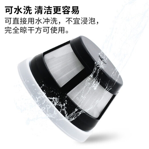 克鲁克 适配摩飞手持式车载小型吸尘器配件滤芯MR3936MR1050可水洗过滤网 6套装