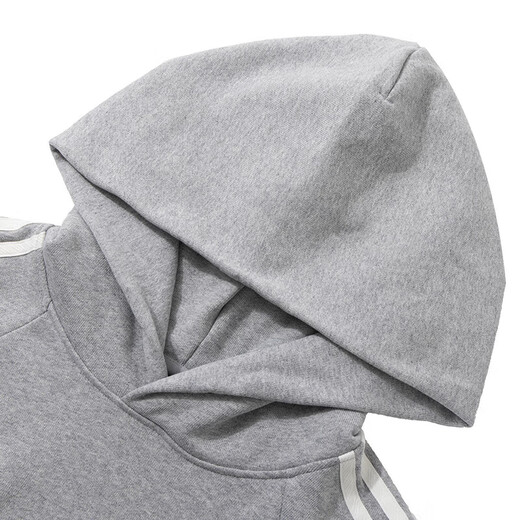 Adidas Siscutirshirt para hombres y mujeres 2024 otoño e invierno Nuevo terciopelo tibio calentado chaqueta con capucha a prueba de viento ji6636 cáñamo mediano gris xl