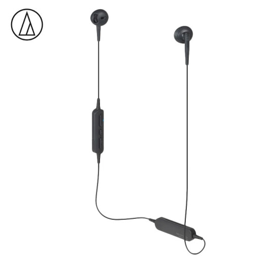 Audio-Technica C200BT Earbud Wireless Bluetooth Sports Headphones Mobile Game Headphones Apple Android Universal Sports Running Black