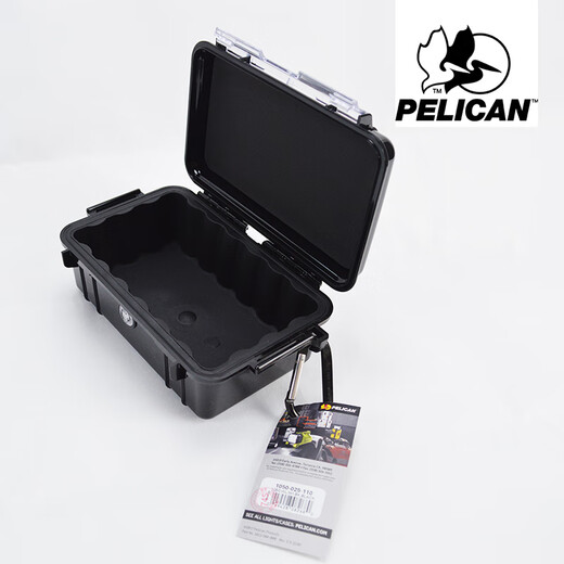 
PELICAN (PELICAN) American PELICAN 1050 outdoor explosion-proof waterproof box mobile phone storage box Tangganese safety protection box digital camera protection box waterproof moisture-proof shock absorbing box black