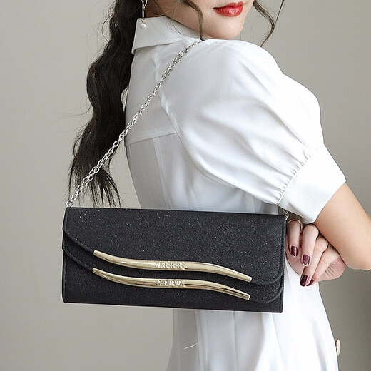 Sephoron Double 11 Fashion Banquet Clutch Women's Temperament Red Carpet Dress Cheongsam Clutch Bag Dinner Chain Small Bag Burgundy