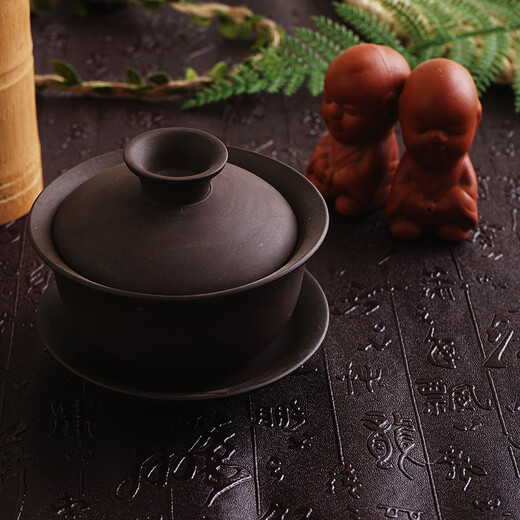 Fanhang retro shooting photography background cloth live broadcast studio photography background paper classical calligraphy tea set jewelry jade jewelry cultural toys retro background black 50*70