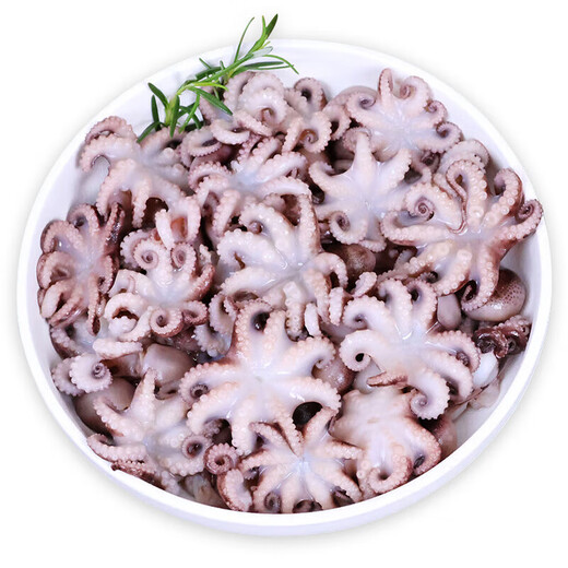 Hongshun Octopus 1Jin Jin is equal to 0.5kg, packed with teeth removed and fresh, quick-frozen small octopus, barbecue hot pot ingredients, fresh and frozen products
