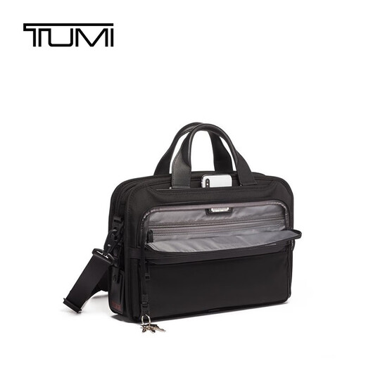 TUMI Alpha3 Series Ballistic Nylon Men's Briefcase Computer Bag 02603115D3 Black