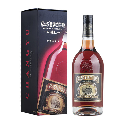 张裕 五星金奖白兰地 40度白兰地 整箱700ml*6瓶 盒装