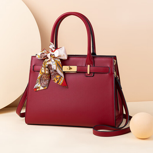 
BEBIPRO+Mother's Day Birthday Gift for Mother's Day 40 Years Old 50 Bags for Women's Bags for Women's Handbags Marriage and Wedding Bags Bride Red 728 Burgundy [Exquisite Gift Box]