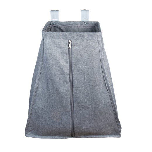 
Leer baby cot storage bag game fence hanging bag bed guardrail diaper bag bed edge bed diaper storage bottle holder gray (single layer model)