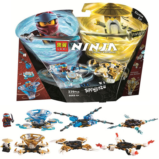 Xiqkio2023 Tornado Gyro Battle Set Niya y Master Wu Wu Boys Chinese Builds Builds Toys Regalos para niños 11153 Spot