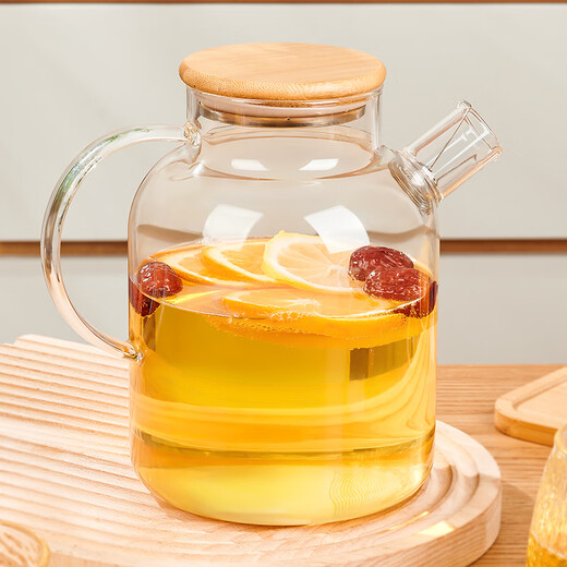 Huangsi wine kettle glass wine warmer household large-capacity brewing beer and rice wine container heating red wine kettle warm wine scalding wine kettle single pot non-electric ceramic stove 1600ml