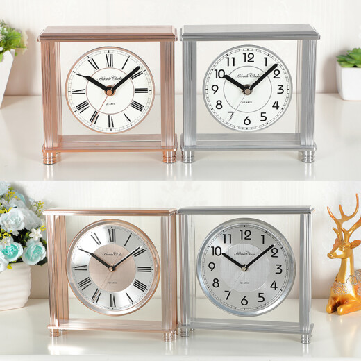 
Hermle Clocks European style modern art light luxury decorative quartz clock bedroom living room Roman table clock QT205-210001