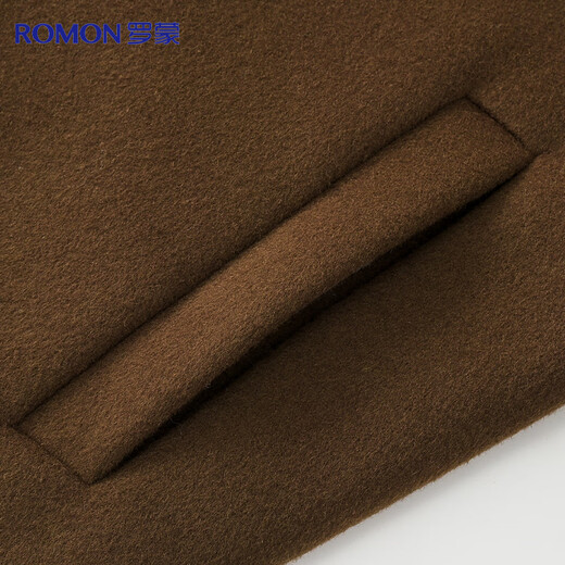 Lomon wool double-sided woolen coat men's autumn and winter mid-length suit collar woolen windbreaker jacket men's clothing