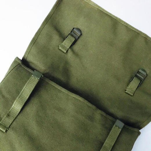 JIXINGJIU 1980er Jahre Militärgrün authentisch alte alte Leinwand -Tasche Military Fan Umhängetasche Hängende Tasche Rote Armee Tasche für das Volk A 2000 (3524/3543)