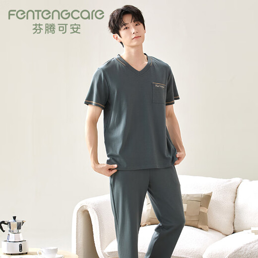 Fentengcare Pajamas para hombres Pantalones de manga corta de verano para hombres Pajamas casuales ropa de casilla puede desgastar el traje Q3