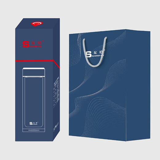 双晗双层高硼硅玻璃杯 男女士双层玻璃水杯带茶隔杯子SH-7027 SH-7051 300ml