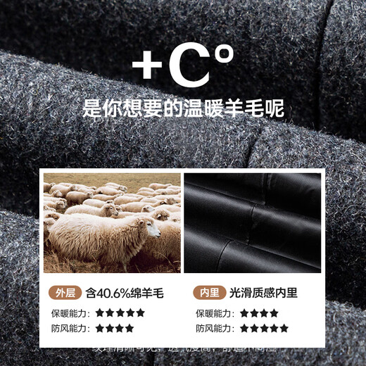SHANSHAN Shanshan Wool Suit Jacket Men's Spring and Autumn New Warm Easy-Care Jacket Business Commuting Workplace Top Men Black L /175 Recommended 115-135 Jin Jin equals 0.5 kg