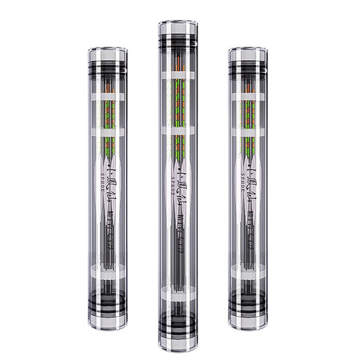 Xiaofengxian float tube lengthened fish float storage and adjustment float barrel thickened transparent tube fish float box large capacity box fishing gear supplies 60cm long ordinary style + sponge card slot