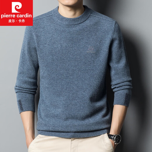 Pierre Cardin [reiner Kaschmir] Kaschmirpullover Männer 100 reiner Kaschmir runder Nacken verdickter Kaschmir Lose Basis Strickpullover Kamel gelb 165 Größe [vorgeschlagen 100-120 Jin [Jin ist 0,5 kg]]