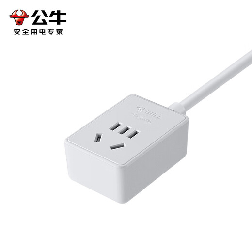 BULL socket extension board, multi-hole long-wire multi-functional electric socket board with child protection door/new national standard/socket/terminal board, five-hole extension cord socket 1.8m