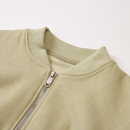 
La Nikar double-head zipper jacket for women top jacket for women high-end letter cardigan short loose jacket for slimming-S1278 avocado all size