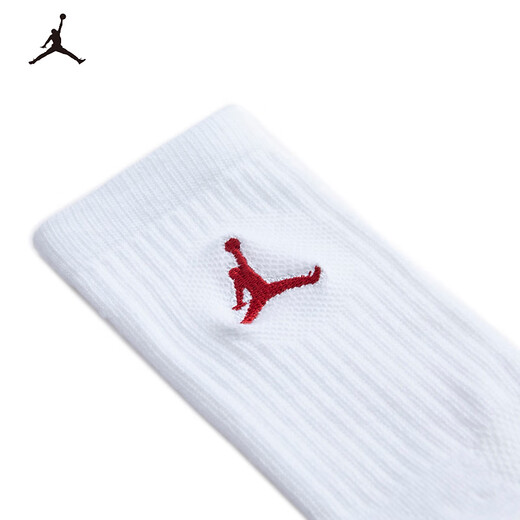 Jordan Nike AJ children's socks 3 pairs of men's and women's mid-length socks 2025 new youth sports socks Yanling Gray