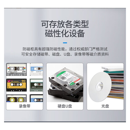 WANPUDUN anti-magnetic cabinet hard disk archive CD cabinet audio and video cabinet small degaussing cabinet information security cabinet moisture-proof cabinet 6 drawers