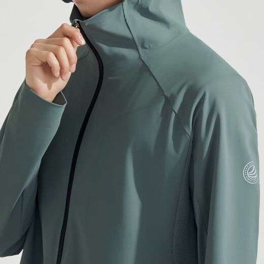 BOSIDENG sun protection clothing for men, summer outdoor fishing clothing, scorching sun, high UV protection, wind-sensitive wave grain original yarn cool jacket, bean gray green 4121 S 170/92A