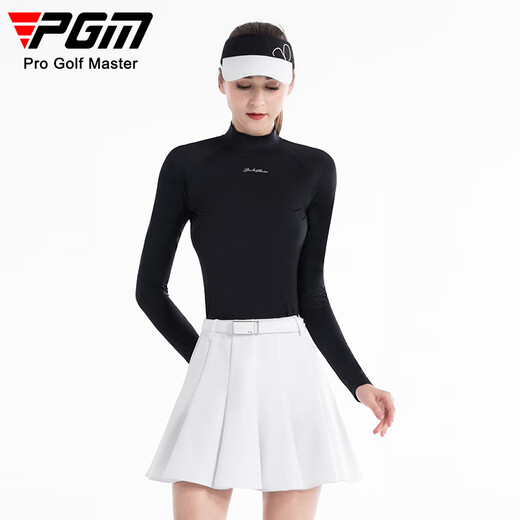 PGM Golf Clothing Women's Ice Silk Sunscreen Base Shirt Top T-shirt Summer Sports YF677-Black [Top] [Ice Silk] XL