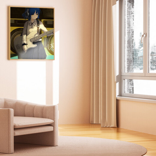 Karolan Lonely Rock Anime Anime Poster Pegatina de pared bidimensional Houtou Yili Dormitorio Decorativo Fondo de pantalla decorativo Autoadhesivo FY (PP) 1392 Ancho 150cm-HECHT 90cm