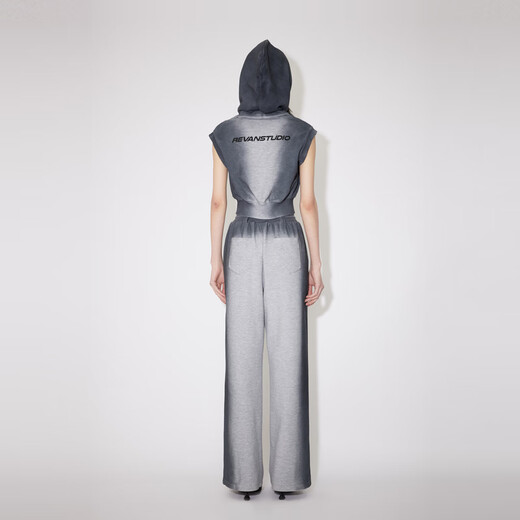 RE VAN Rui Fan new designer high-end gradient gray sweatshirt suit RM32402308 gray M 38