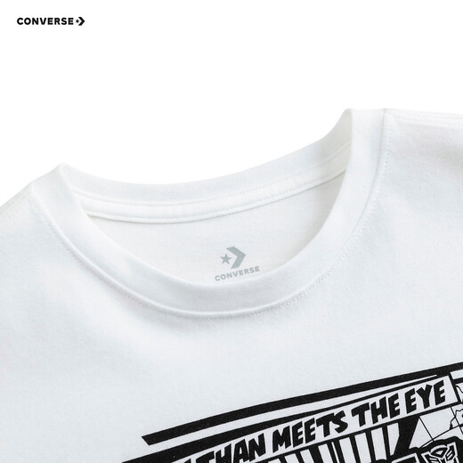 Converse变形金刚联名】匡威儿童装秋季打底衫男童长袖T恤CNVB-LS-G691 纯白色 150 /72 【建议身高140-152cm】