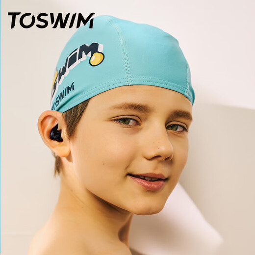 TOSWIM children's professional swimming earplugs are soft, comfortable, waterproof, nasal congestion, bathing and swimming learning equipment, micro-powder white beads